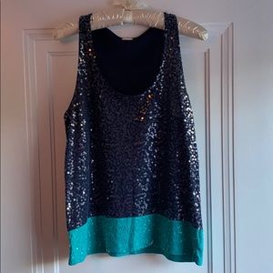J Crew Sequin tank top